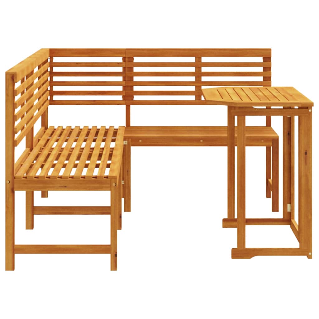 3-teiliges Garten Bistro Set - stabiler Akazienholz